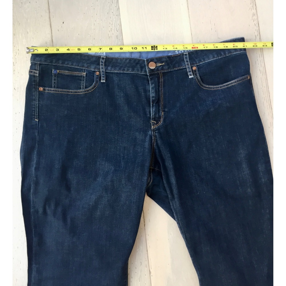 Gap 1969 Curvy Flare Jeans Dark Wash Denim Blue Womens 35/20R - Picture 3 of 6